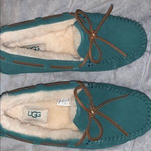 Ugg Dakota Mocassin Atlantic Green Sz 8 Worn Once